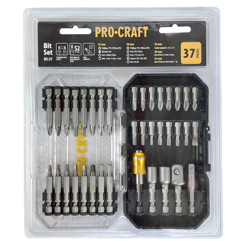 Комплект битове Procraft BS-37, S2