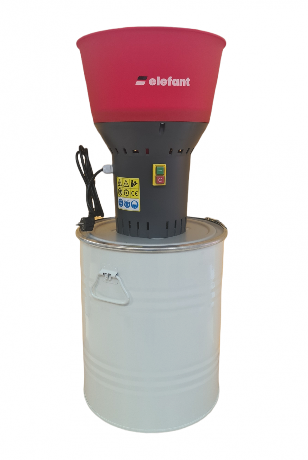 Фуражомелка ELEFANT EM50, 1.5 kW, 19000 об./мин., бункер 50 л, 4 сита в комплекта 2, 4, 5, 7 mm