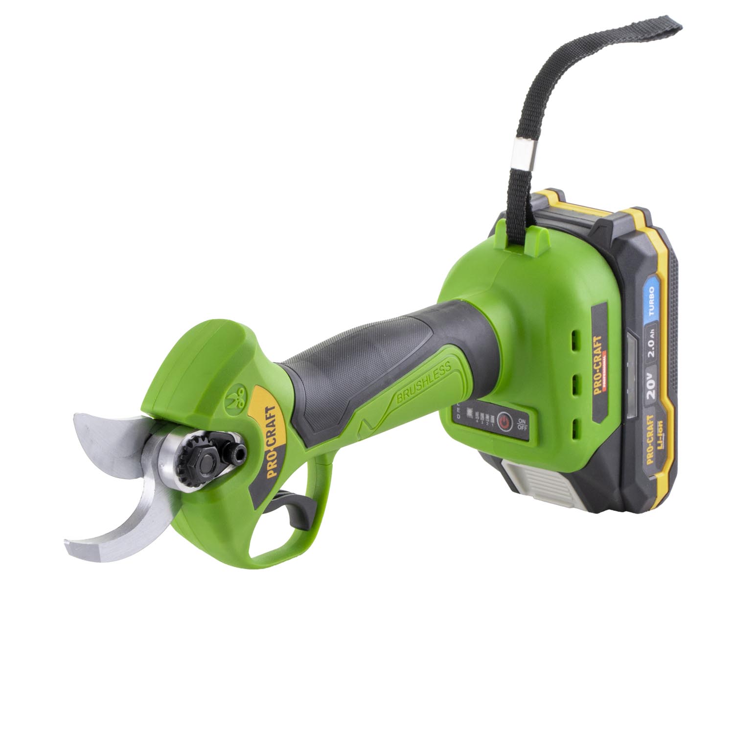 PROCRAFT ES28Li Акумулаторна лозарска ножица, 20V, рязане 10/15/20/25 мм, 1бр батерия 20V 2Ah, 1 бр зарядно.