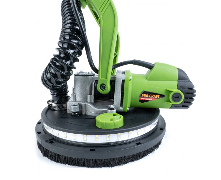 PROCRAFT EX1050K Шлайфмашина за стени и тавани 750W, 225мм, 800-1750 об., LED лента
