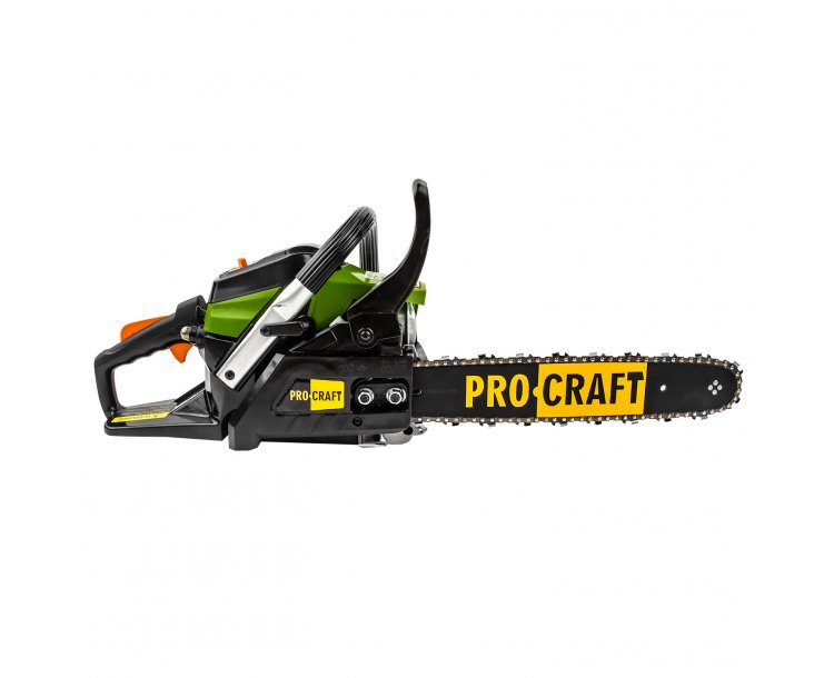 PROCRAFT GS-58X Бензинов трион, 57 cm³, 11 500 об./мин., 2 шини, 2 вериги (40 и 45 см)