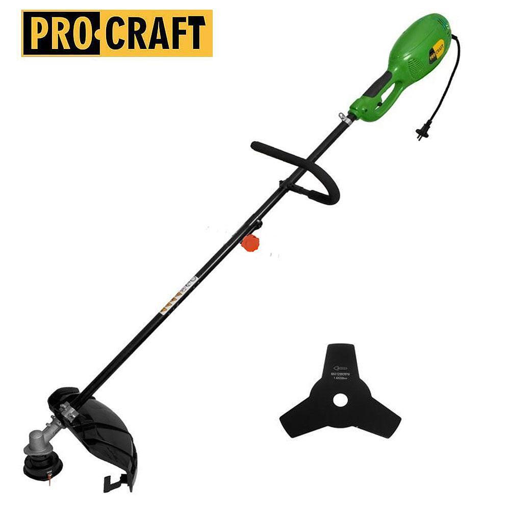 GT2100 PROCRAFT електрически тример, 1200 W. Мощност (W) 1200 Скорост (min-1) 11000 Работна ширина (mm) 380 Тегло (kg) 7,25