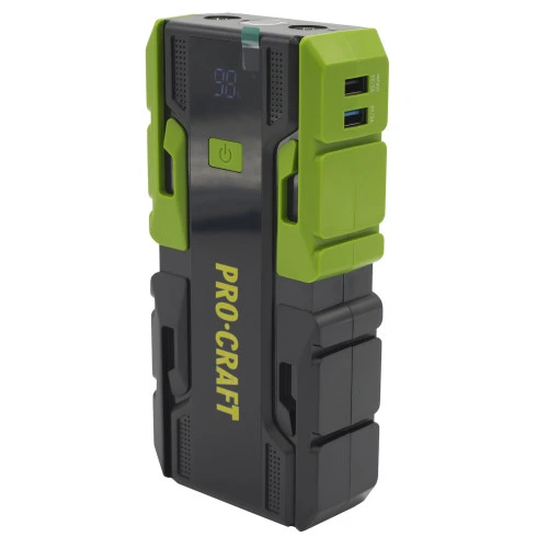 PROCRAFT JS-10NE Зарядно стартерно устройство, USB-C, капацитет 10000 mAh, 12V, стартов 600 A пиков 1200 A.