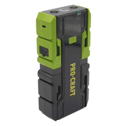 PROCRAFT JS-10NE Зарядно стартерно устройство, USB-C, капацитет 10000 mAh, 12V, стартов 600 A пиков 1200 A, външна батерия (Powerbank).