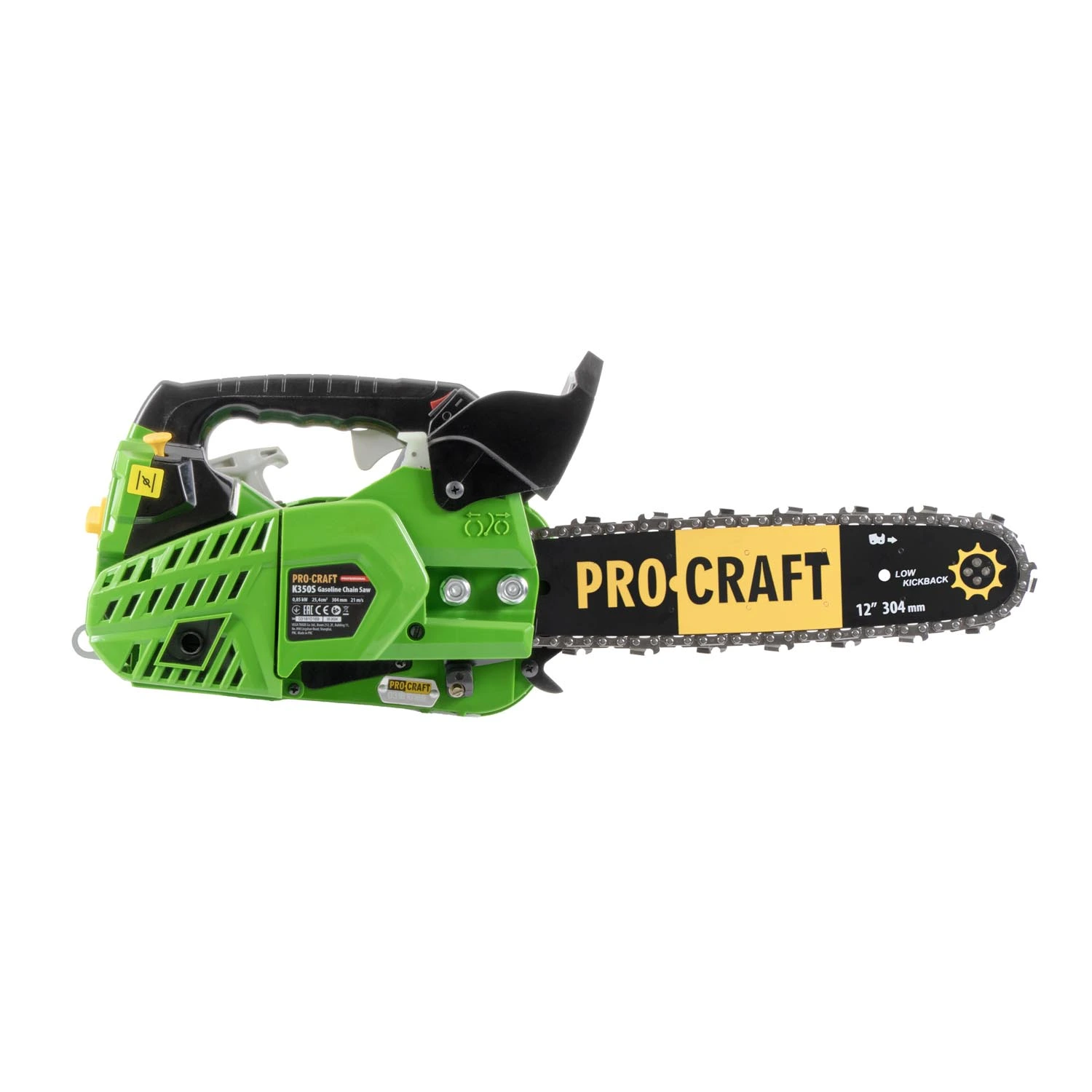 PROCRAFT K350S Бензинова резачка, 30 см шина, 25 cm³, 0.85 кВ, 11000 об./мин., резервоар 230 мл