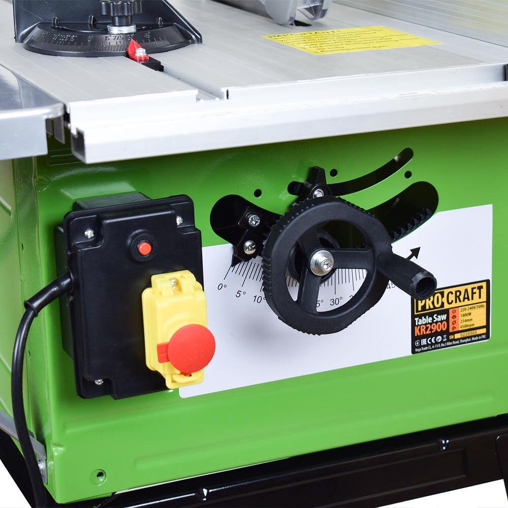 PROCRAFT KR2900 Стационарен циркуляр, 1800W, 254 мм.