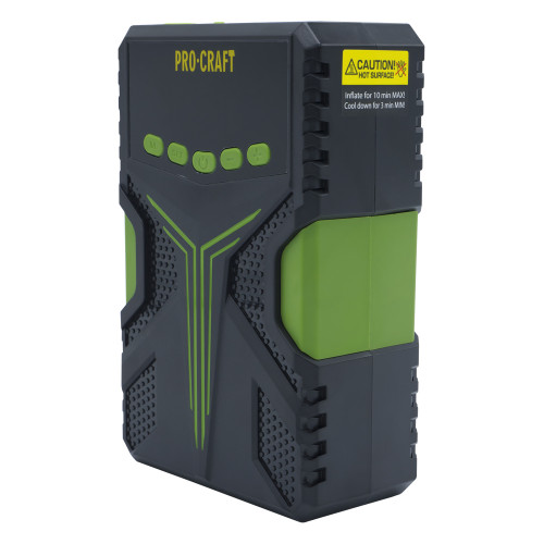PROCRAFT JSAP-12NE Стартерно устройство, 12V – 300A, с компресор за помпане на гуми и външна батерия (Powerbank).