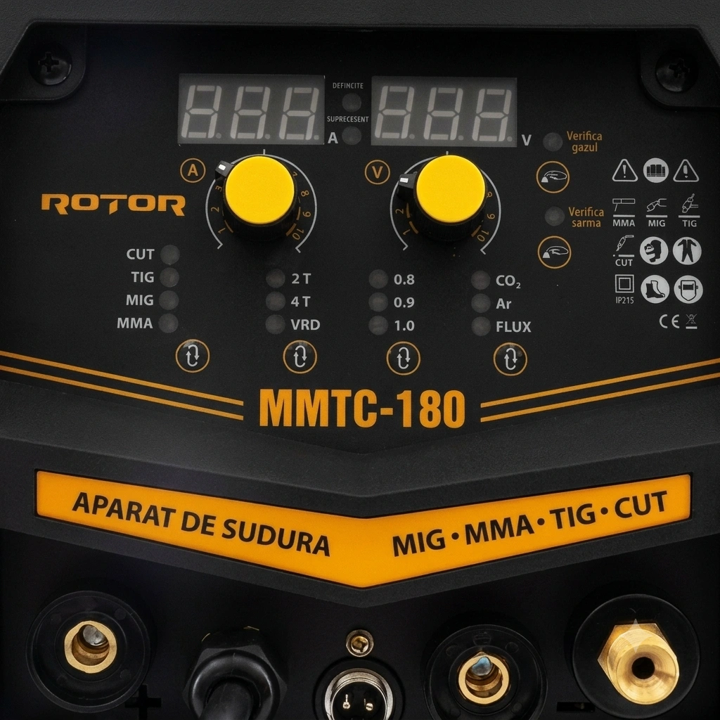 MMTC-180 ROTOR 4 в 1, Инверторен апарат за плазмено рязане, MIG MMA TIG CUT, 180 A