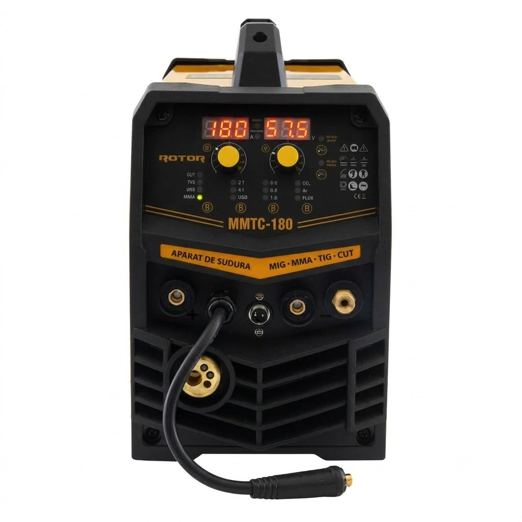 MMTC-180 ROTOR 4 в 1, Инверторен апарат за плазмено рязане, MIG MMA TIG CUT, 180 A