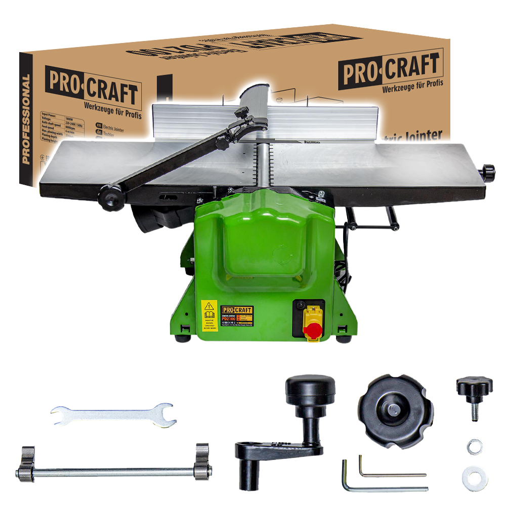 PROCRAFT PD2100 Абрихт щрайхмус 1800 W, височина 6-120 мм, ширина 254 мм.