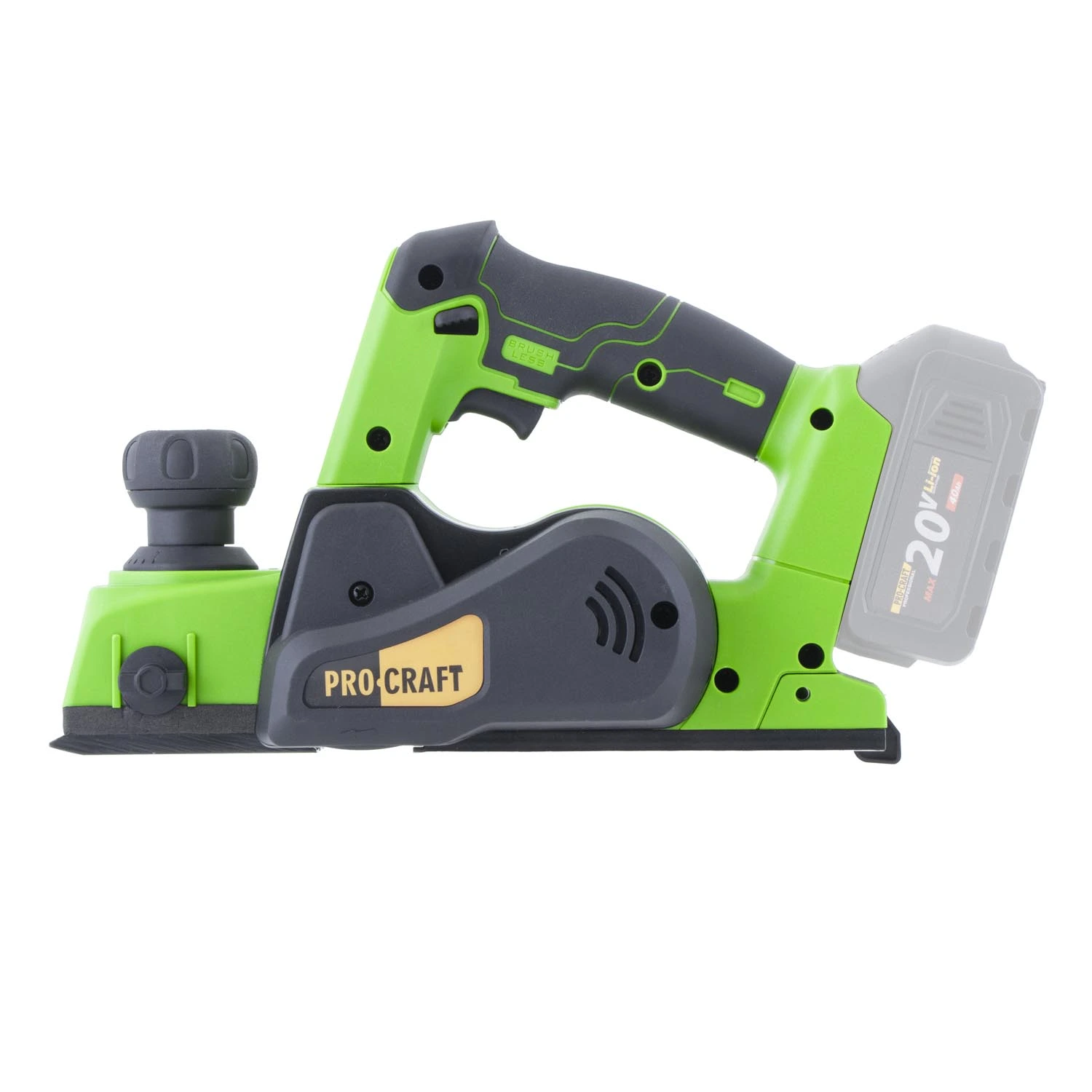 Procraft PE20BL Акумулаторно ренде 82 мм, куфар, solo (без батерия и зарядно)