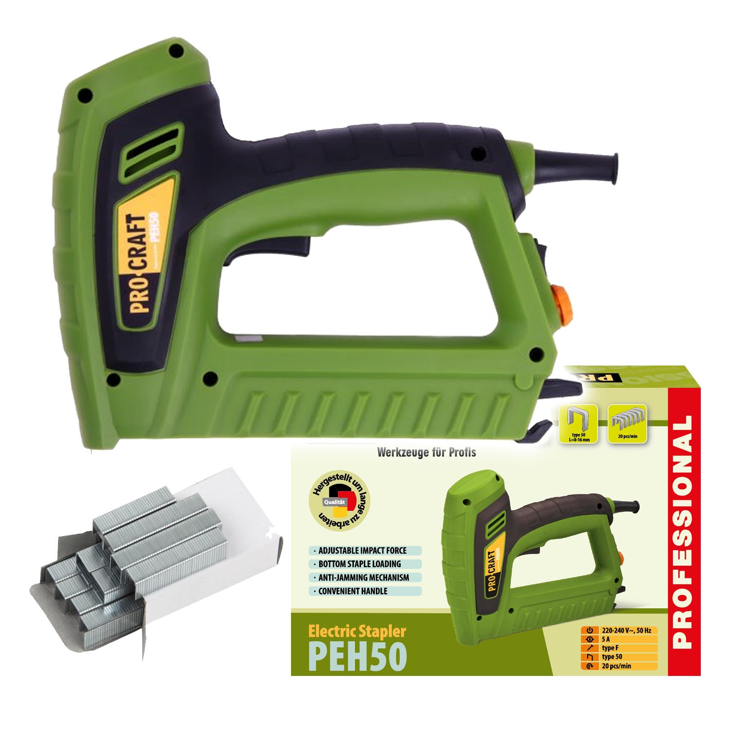 PROCRAFT PEH50 Ел. Такер, 8-14 мм