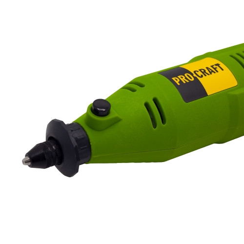 PROCRAFT PG130 Прав шлайф 130W, куфар, гъвкав вал, 36 бр. принадлежности