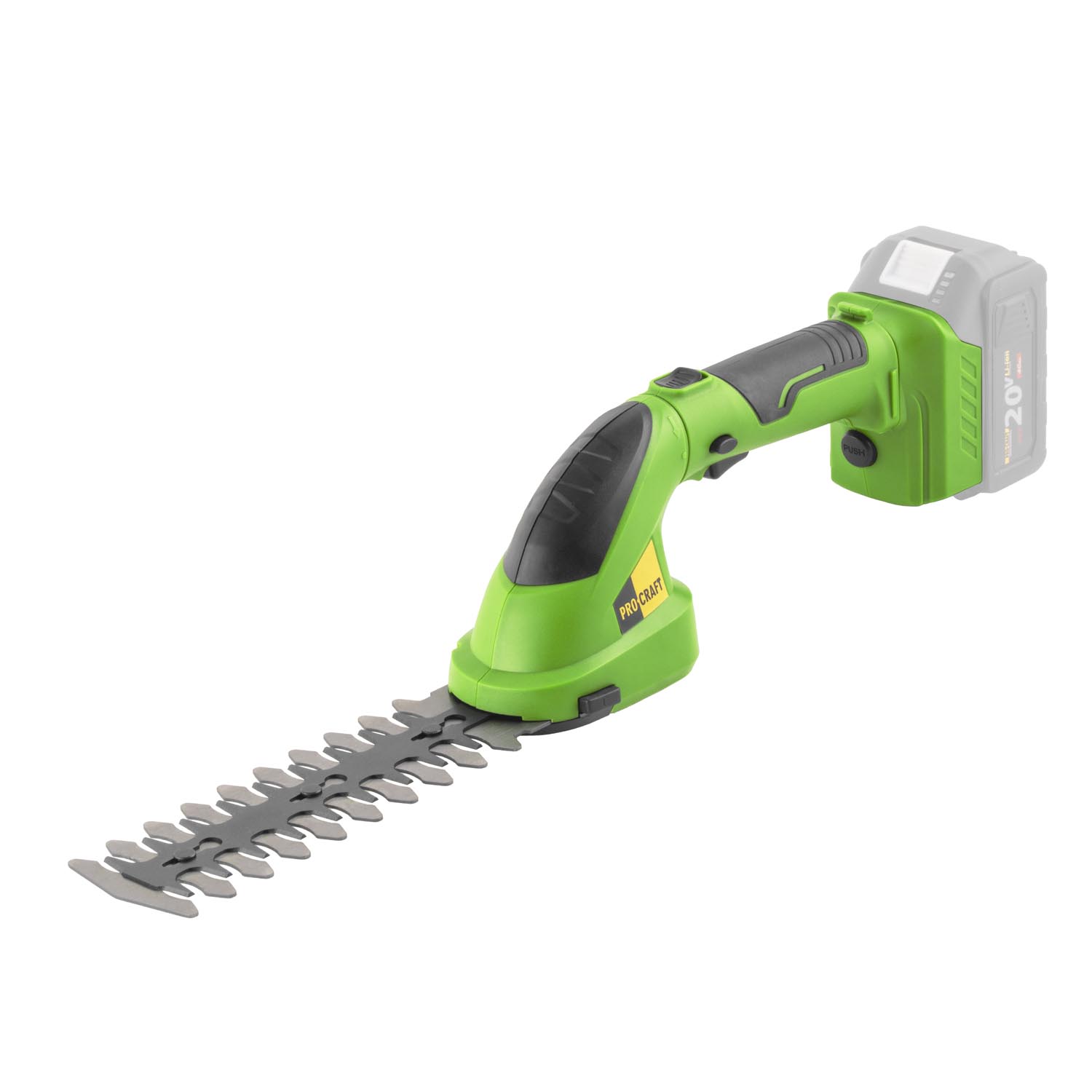 Procraft PGH2000 Акумулаторна ножица за трева 20V (body – без батерии и зарядно)
