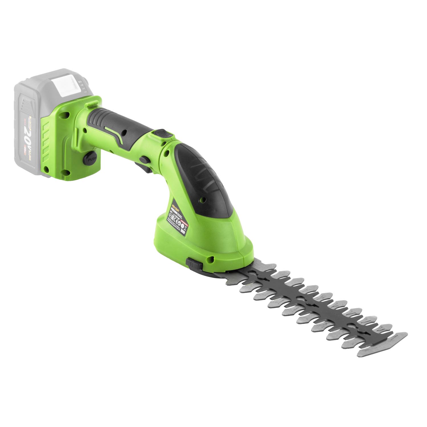 Procraft PGH2000 Акумулаторна ножица за трева 20V (body – без батерии и зарядно)
