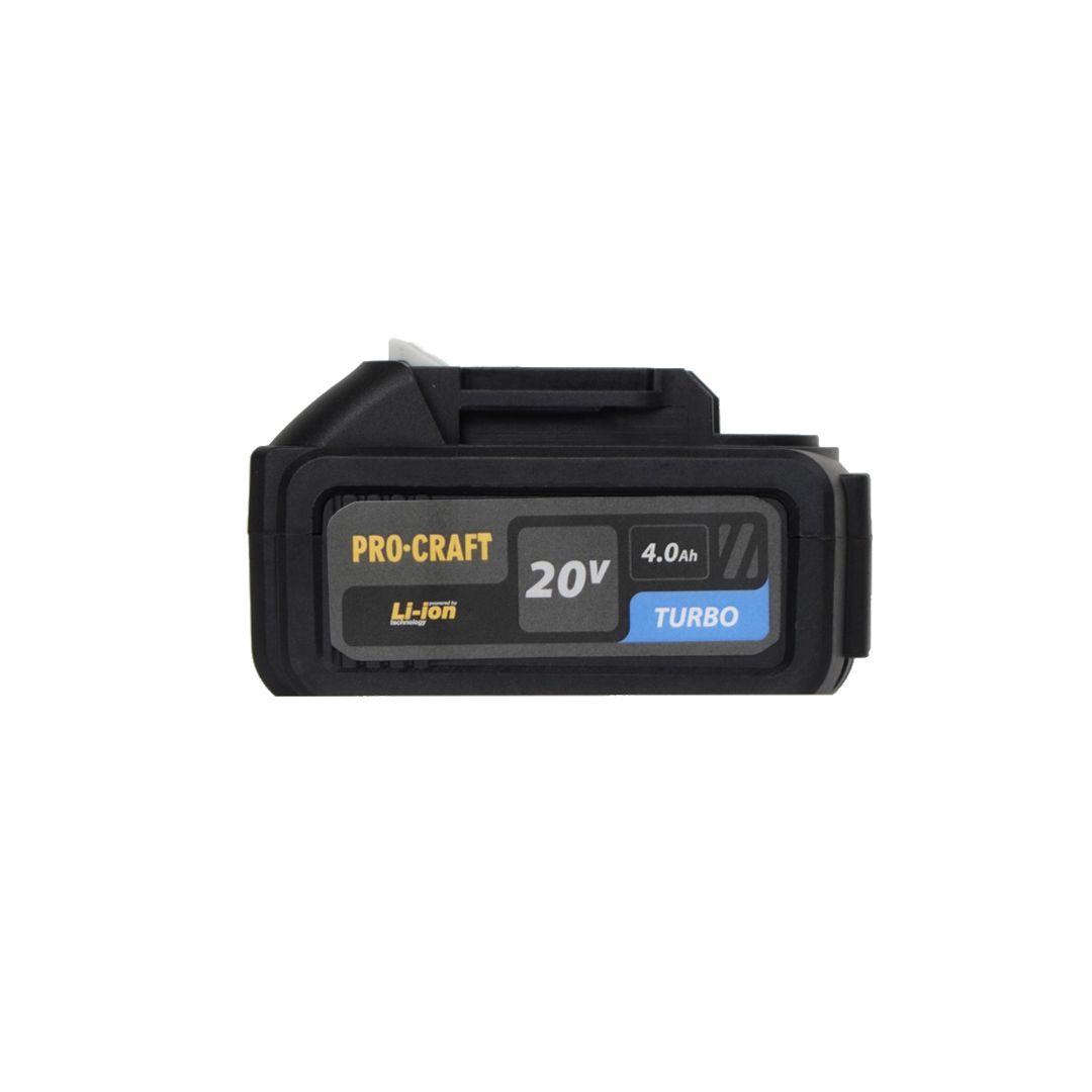 PKA32Li Procraft Акумулаторен безчетков верижен трион 6″ и 8″, 1 бр батерия 20V 4Ah, 1 бр зарядно, 2 бр шини и вериги, куфар.