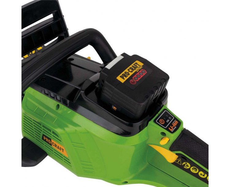 PKA40Li Procraft Акумулаторен трион, Li-ion, 40V, 4,0Ah, 5000 оборота.