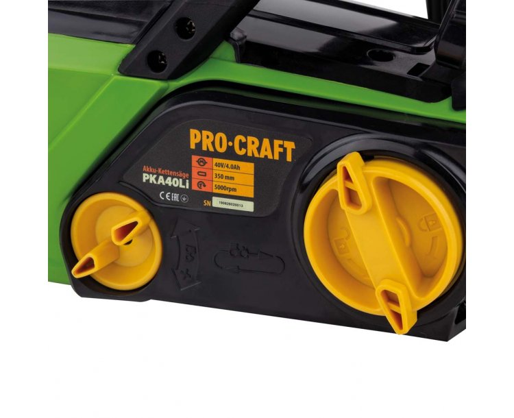 PKA40Li Procraft Акумулаторен трион, Li-ion, 40V, 4,0Ah, 5000 оборота.