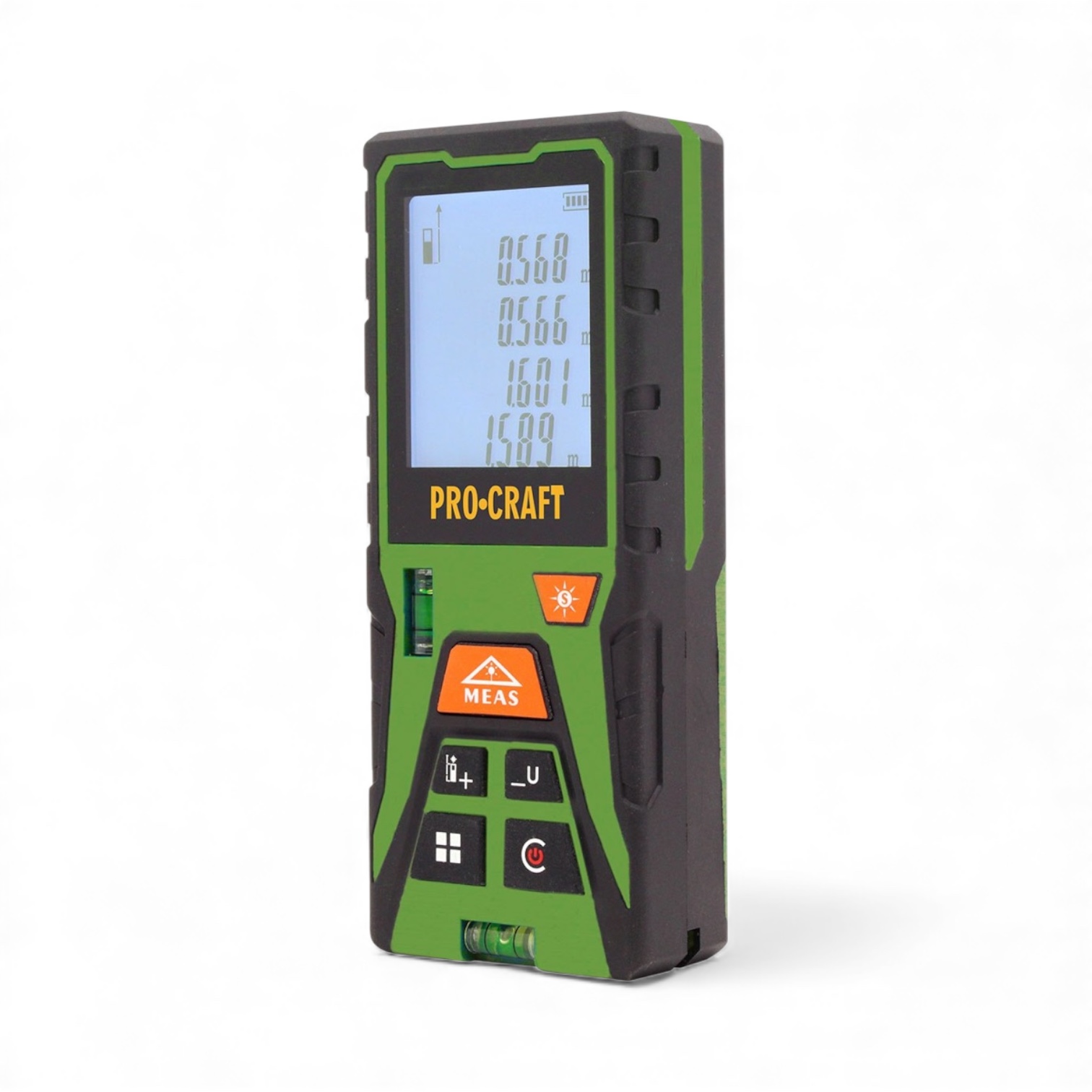 PROCRAFT PLDM120 Лазерна ролетка 0.05-120 м, зелен лъч, с батерии 3x1.5V AAA