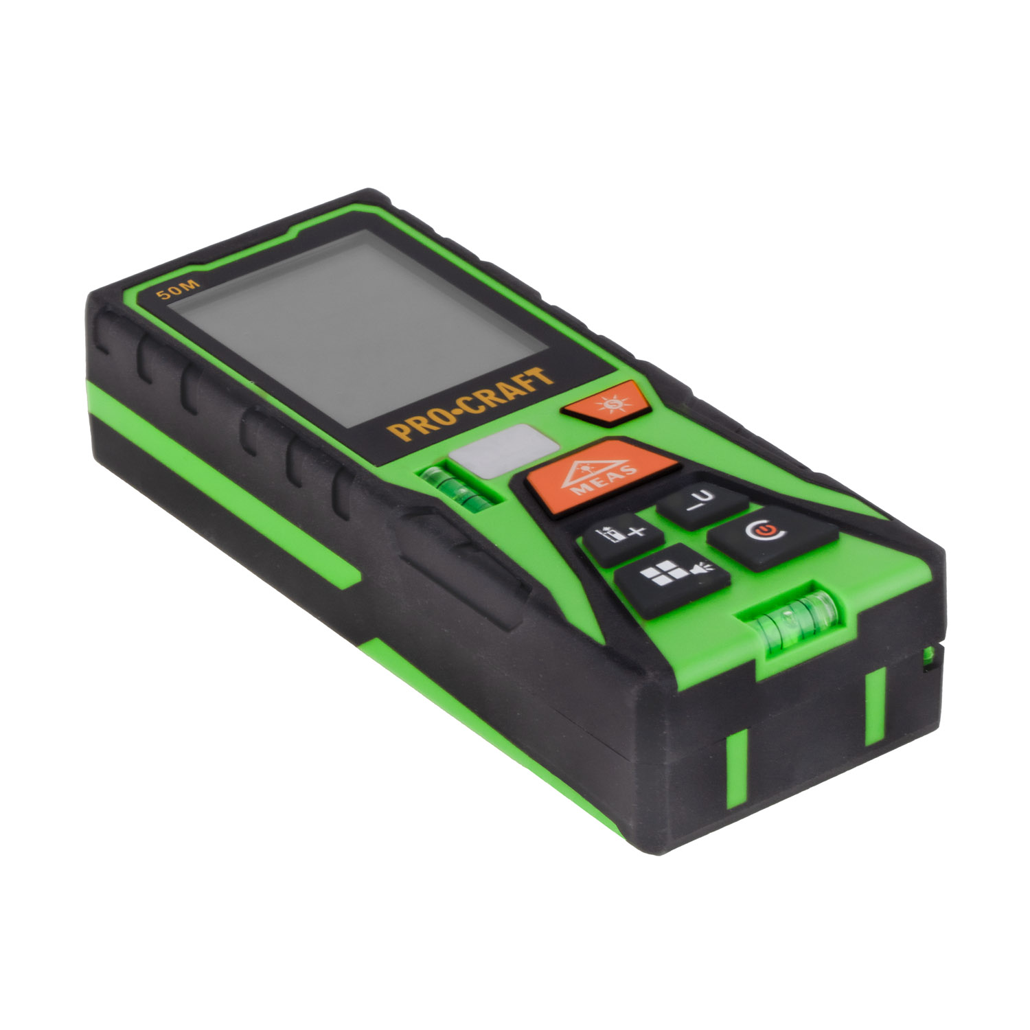 PROCRAFT PLDM50 Лазерна ролетка 0.05-50 м, зелен лъч, с батерии 3×1.5V AAA