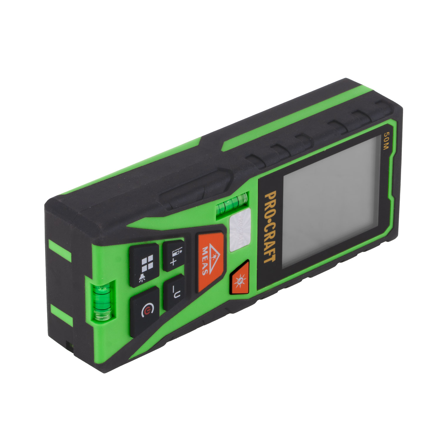 PROCRAFT PLDM50 Лазерна ролетка 0.05-50 м, зелен лъч, с батерии 3×1.5V AAA