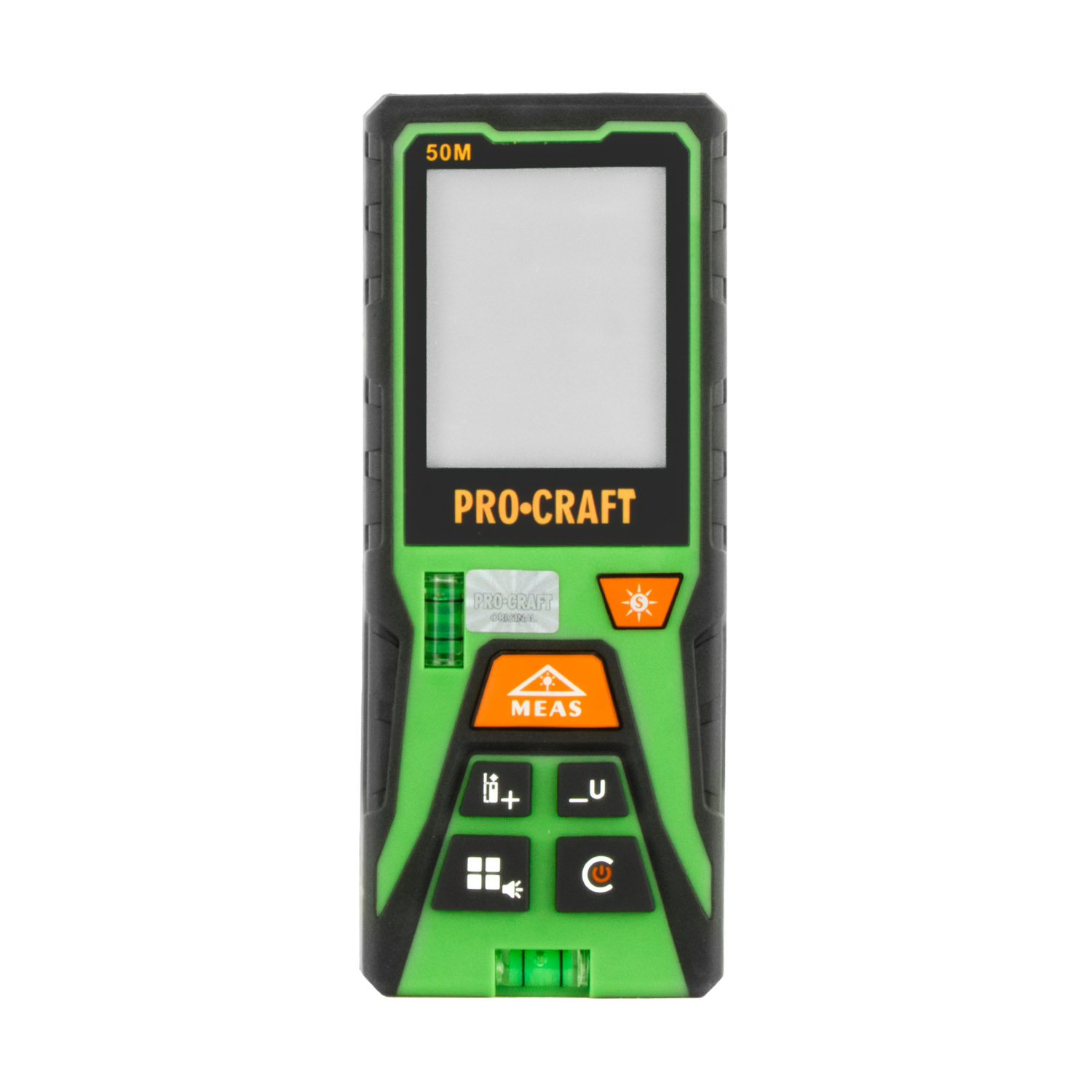 PROCRAFT PLDM50 Лазерна ролетка 0.05-50 м, зелен лъч, с батерии 3×1.5V AAA