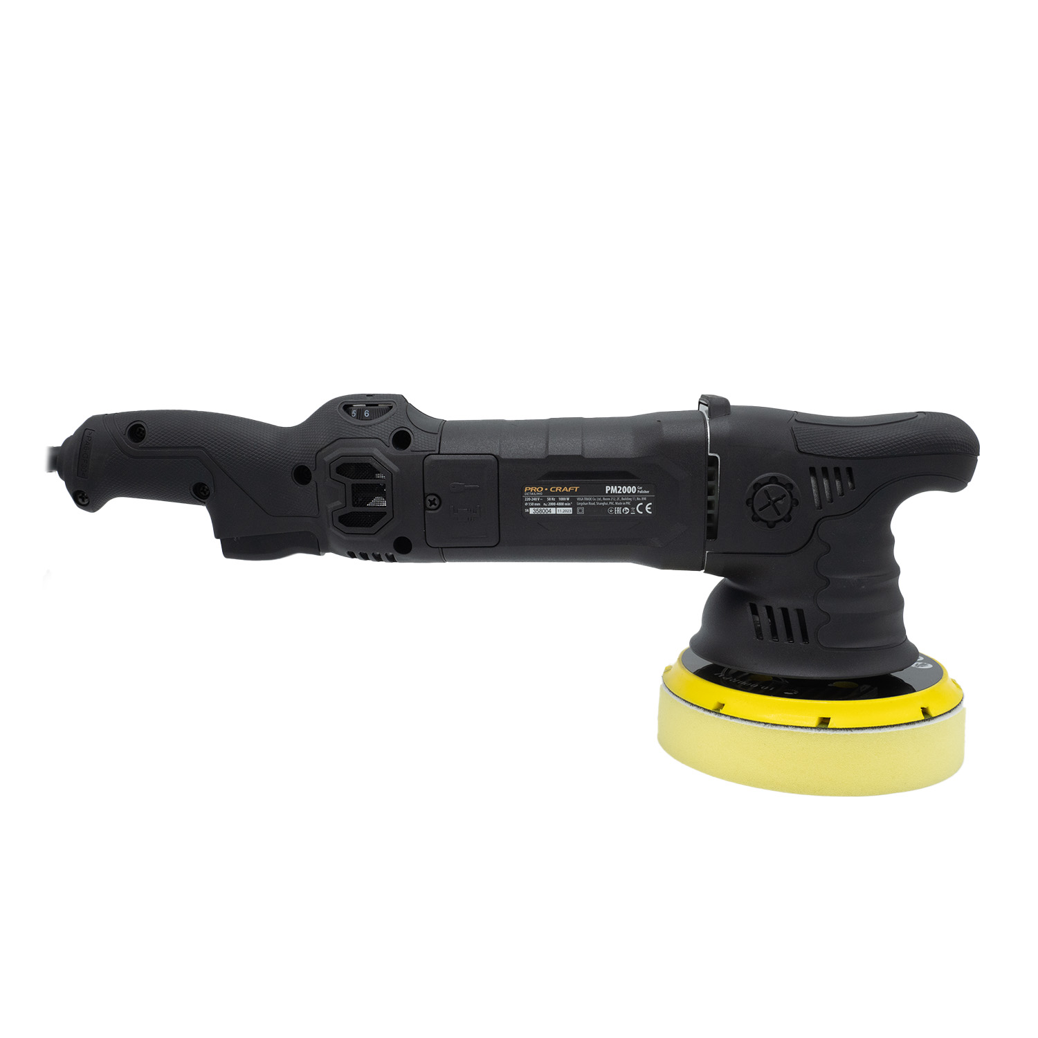 PROCRAFT PM2000 Професионална орбитална ексцентър полирмашина, 1000 W, 125/150 мм