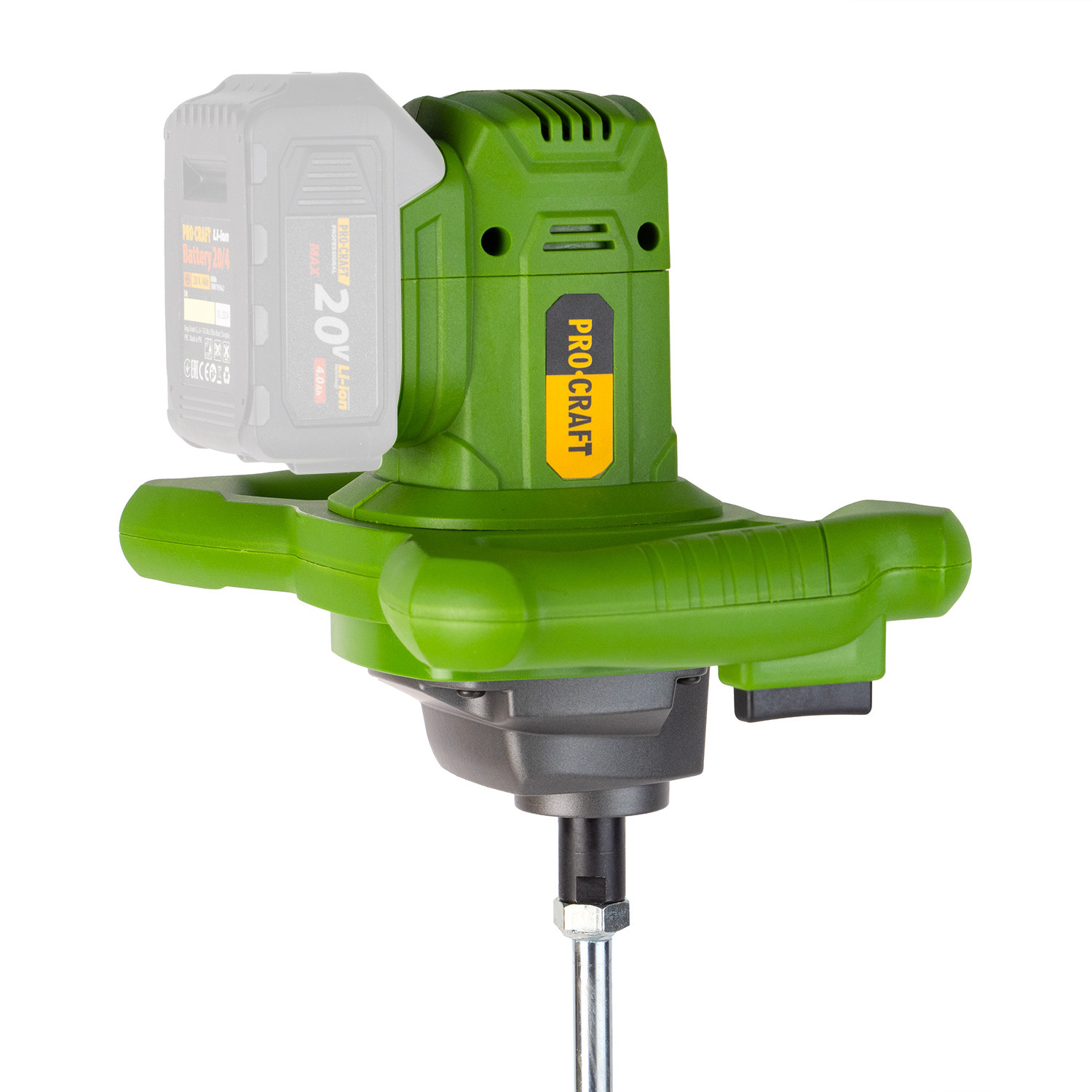 PROCRAFT PMM20 Акумулаторна бъркалка за строителни материали, 20V, 0-750 об./мин