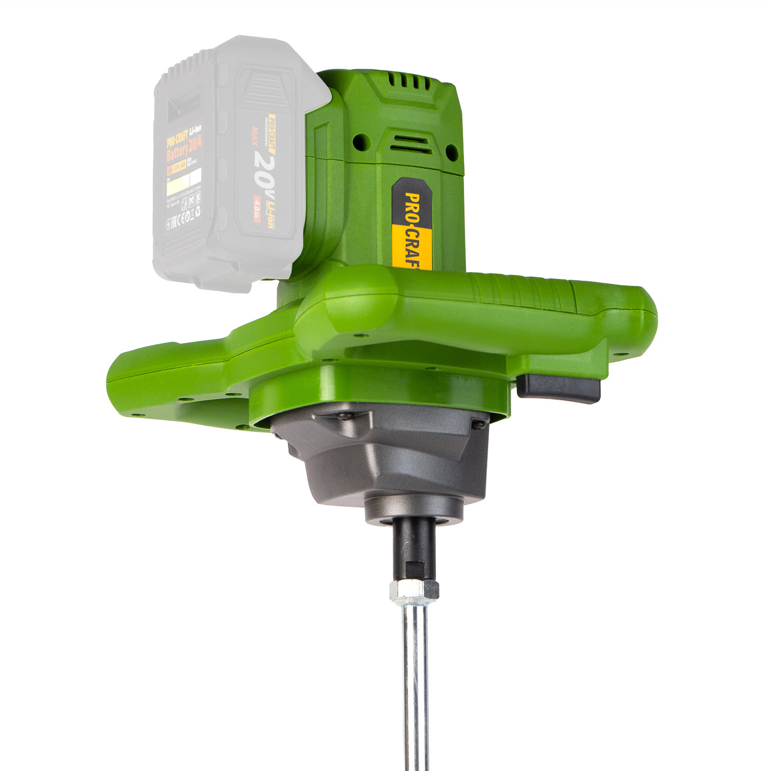 PROCRAFT PMM20 Акумулаторна бъркалка за строителни материали, 20V, 0-750 об./мин