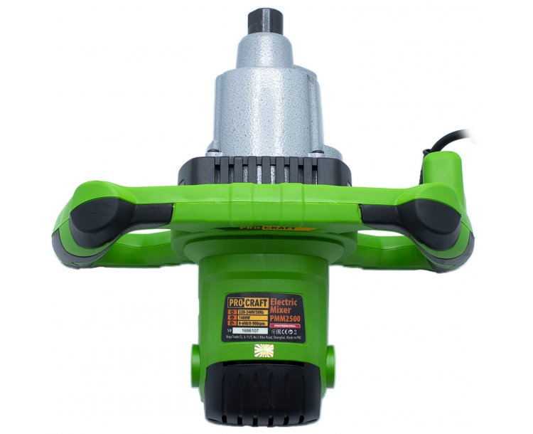 PROCRAFT PMM2500 Бъркалка за строителни материали, 1400 W, 120 мм, 0-600/0-900 об./мин