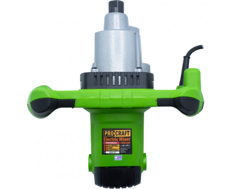 PROCRAFT PMM2600 Бъркалка за строителни материали, 1600 W, 120 мм, 0-600/0-900 об./мин