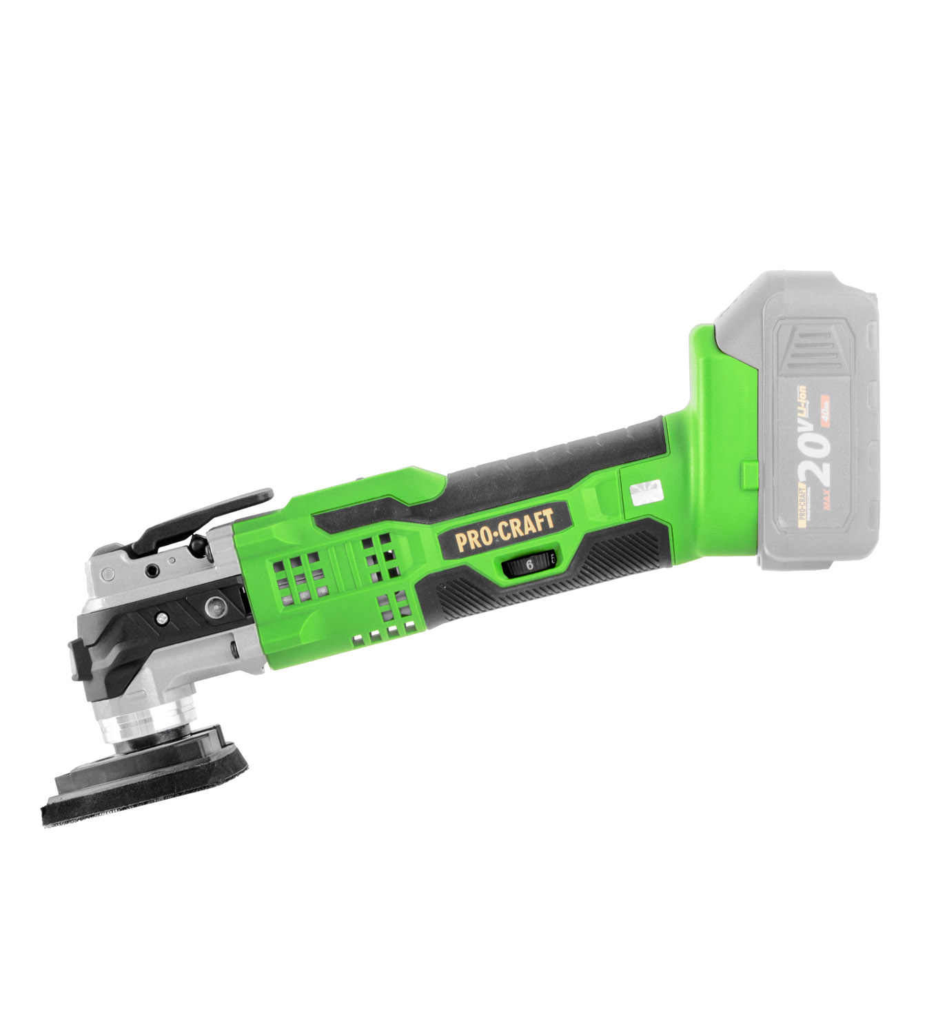 PROCRAFT PMT20bb Акумулаторен мултифункционален инструмент, 400 W , 15000-21000 об/мин 06105495