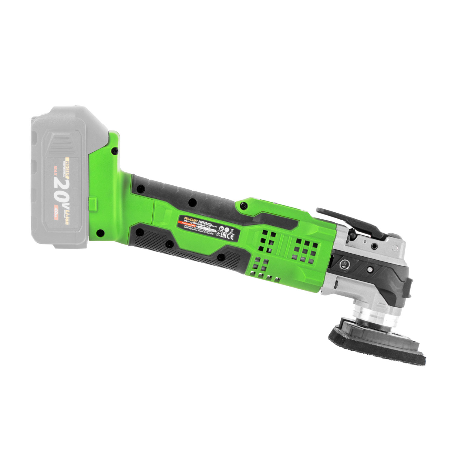 PROCRAFT PMT20bb Акумулаторен мултифункционален инструмент, 400 W , 15000-21000 об/мин 06105495