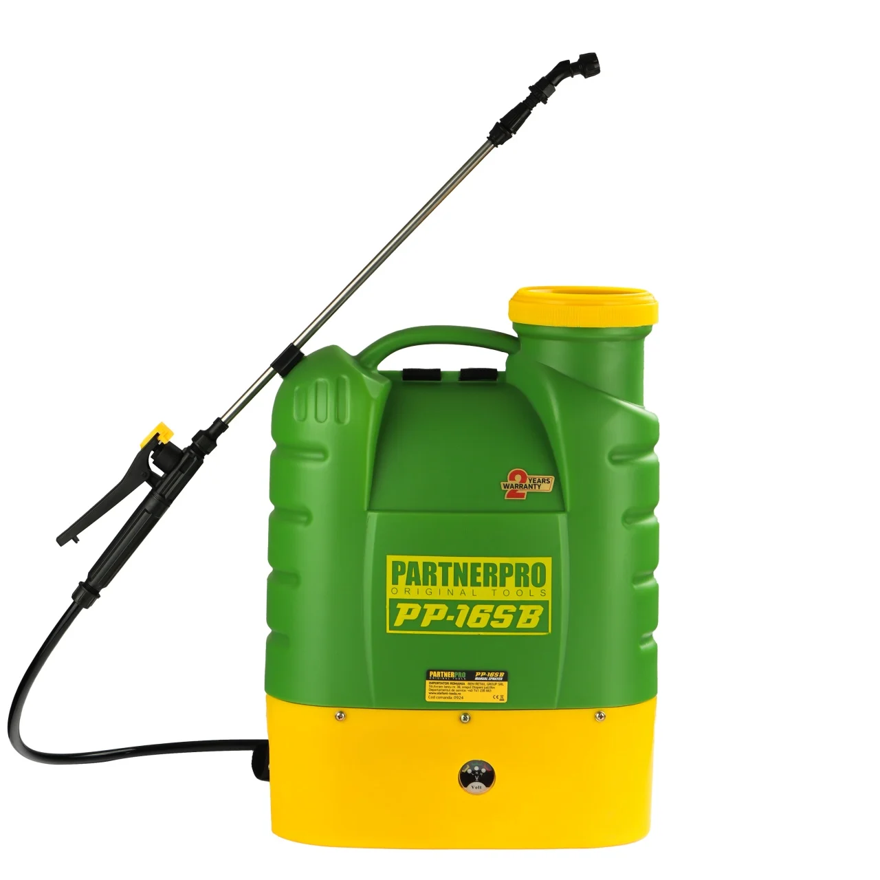 PP-16SB Акумулаторна пръскачка 16 л. PARTNERPRO, 12V/8Ah, 620 m2, 3 вида дюзи