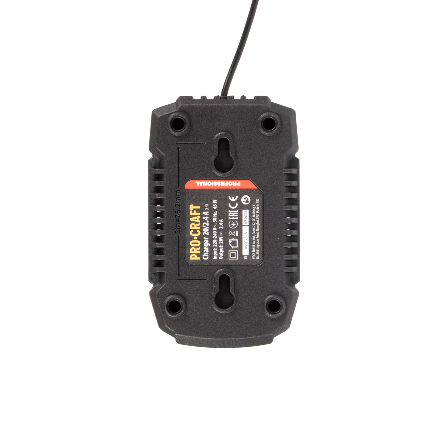 PROCRAFT PRG20 Акумулаторна безчеткова нитачка 20V, 2 батерии 20V 4Ah, зарядно 20V, куфар 06105549