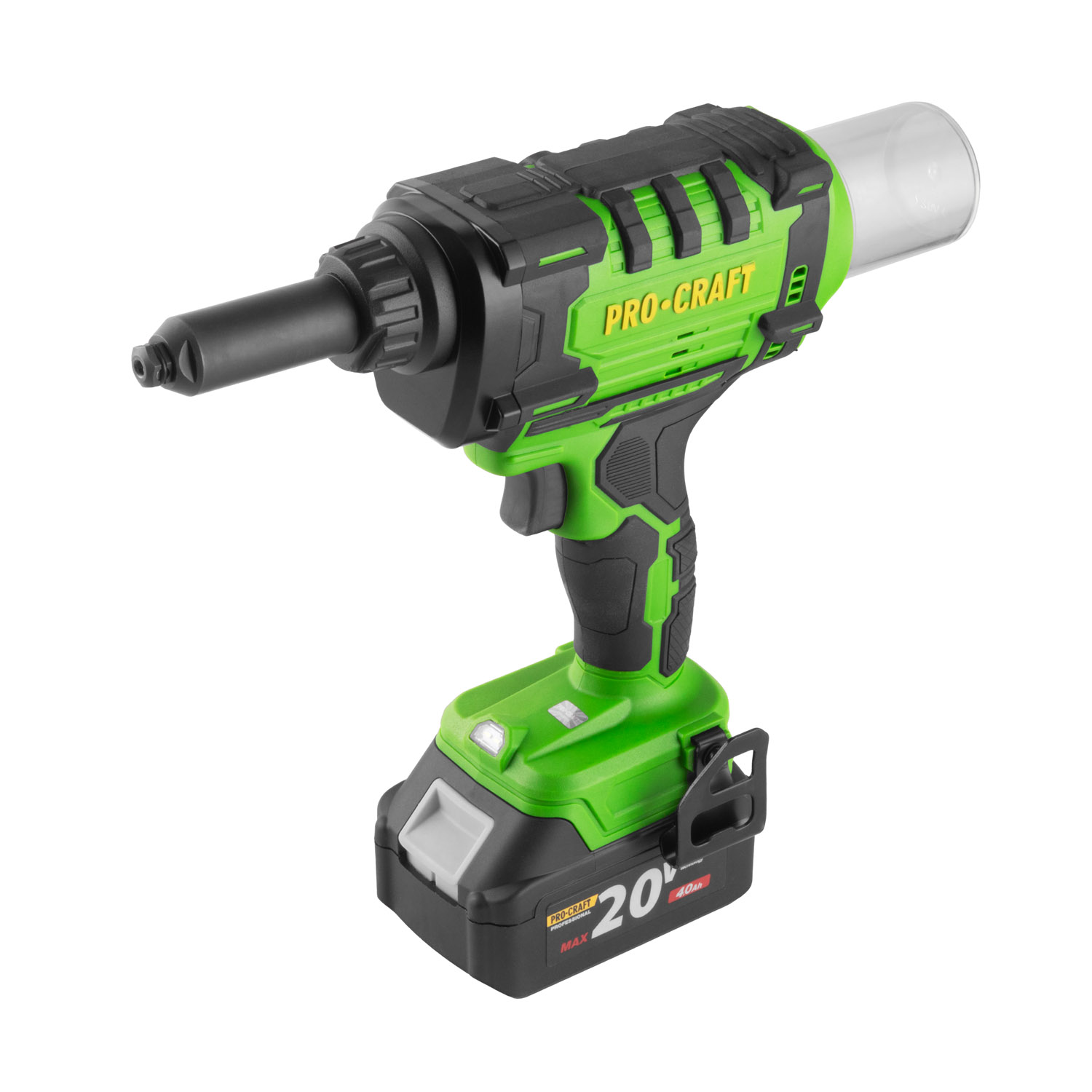 PROCRAFT PRG20 Акумулаторна безчеткова нитачка 20V, 2 батерии 20V 4Ah, зарядно 20V, куфар 06105549