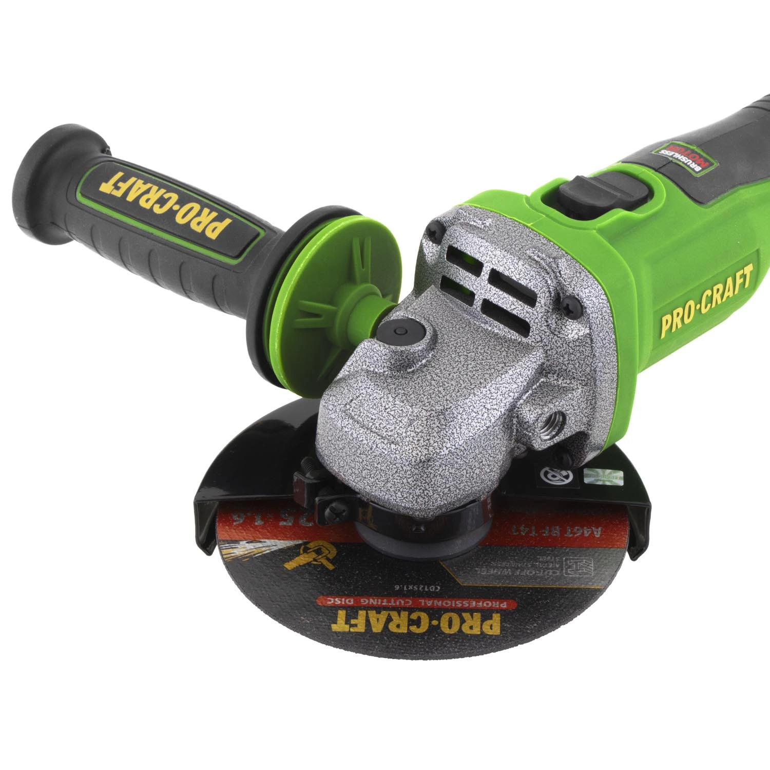 PROCRAFT PWA220 Акумулаторен безчетков ъглошлайф, 125 мм, 20V, 3500/6000/8500 об/мин, 1 батерия 4 Ah + зарядно.