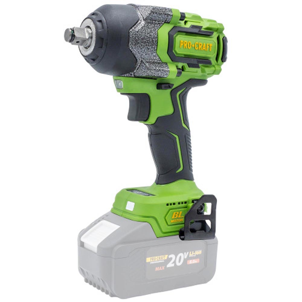 PROCRAFT PWA36 Акумулаторен гайковерт 1/2, 20V, 850 Nm (body – без батерии и зарядно)