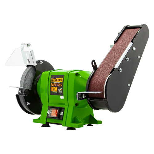 Procraft PAE1350S Комбиниран шмиргел, 250W, 150 мм диск, 686х50 мм лента.