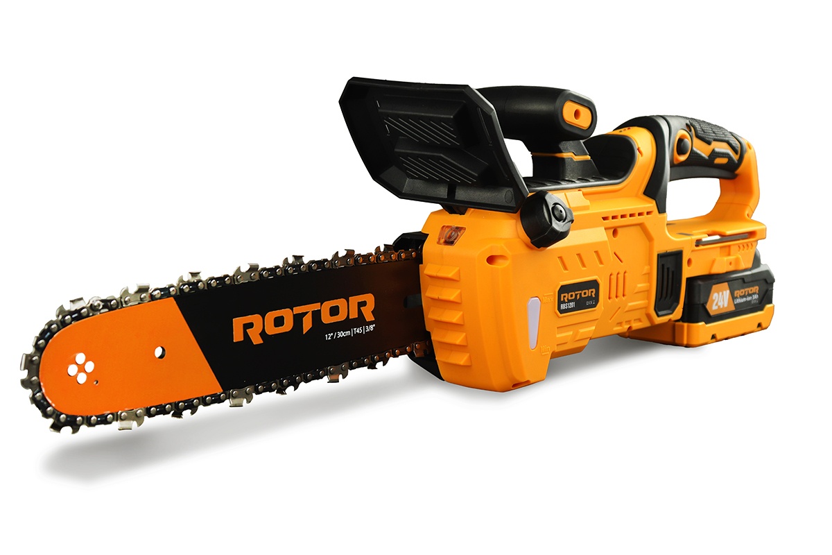 ROTOR RBS1201 Акумулаторен верижен трион, 14"/36 см, 20V/3Ah, комплект 1 батерия и зарядно