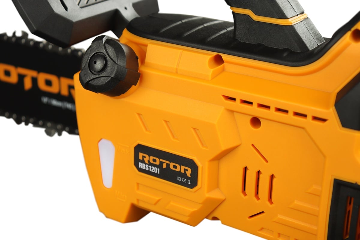 ROTOR RBS1201 Акумулаторен верижен трион, 14″/36 см, 20V/3Ah, комплект 1 батерия и зарядно