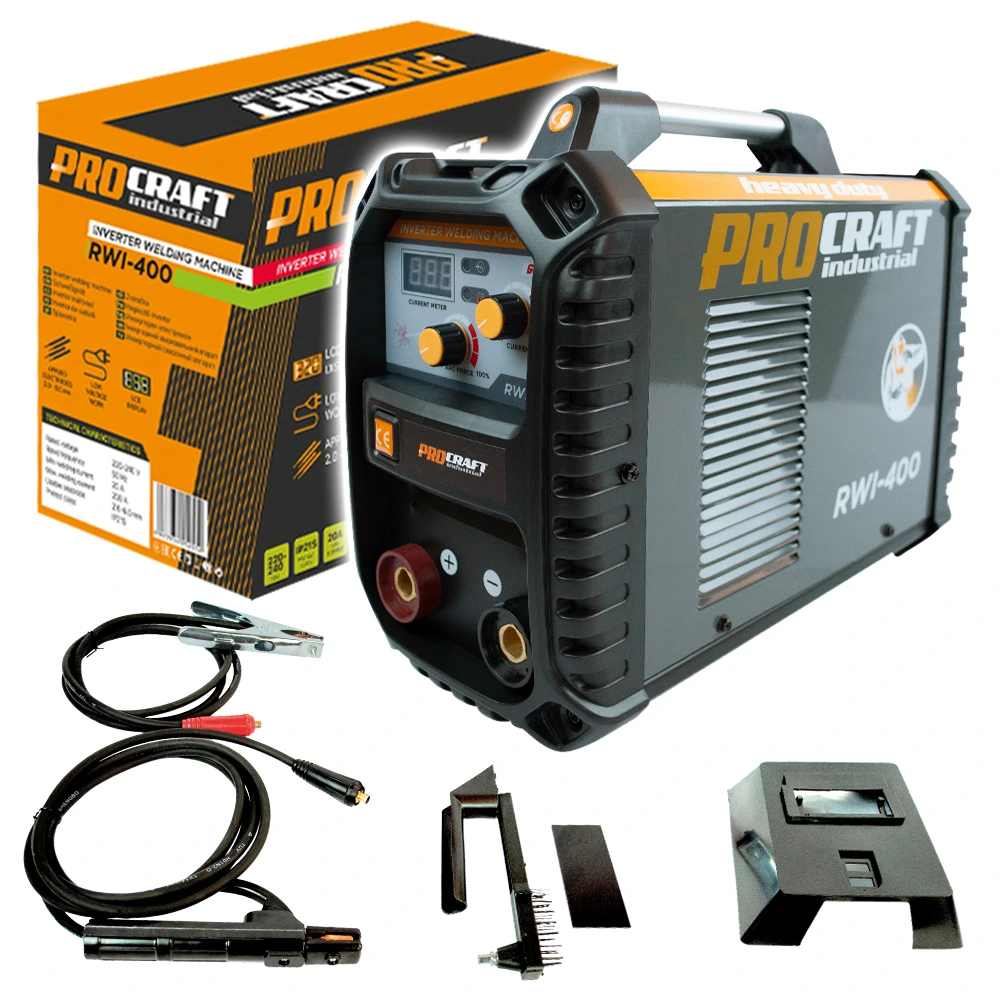 RWI-400 Инверторен електрожен PROCRAFT Industrial /200 A, 2-6,0 мм/