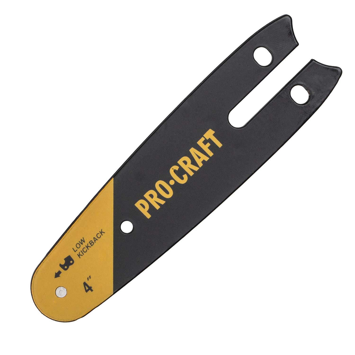 Procraft S4 Комплект шина и верига за трион (2 вериги и 1 шина), 4″/10см, стъпка 1/4, 14 зъби, 28 звена, 1.1 мм
