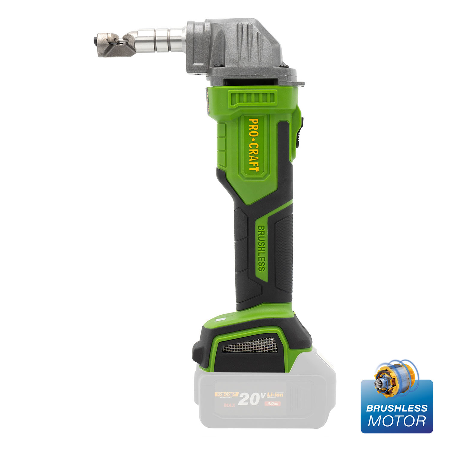 PROCRAFT SM20 Акумулаторна безчеткова ножица за рязане на метал, 20V (Solo - без батерия и зарядно)