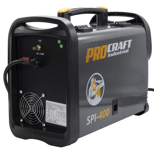 PROCRAFT SPI-400 Инверторен електрожен с телоподаващо устройство 2 в 1, 200 A