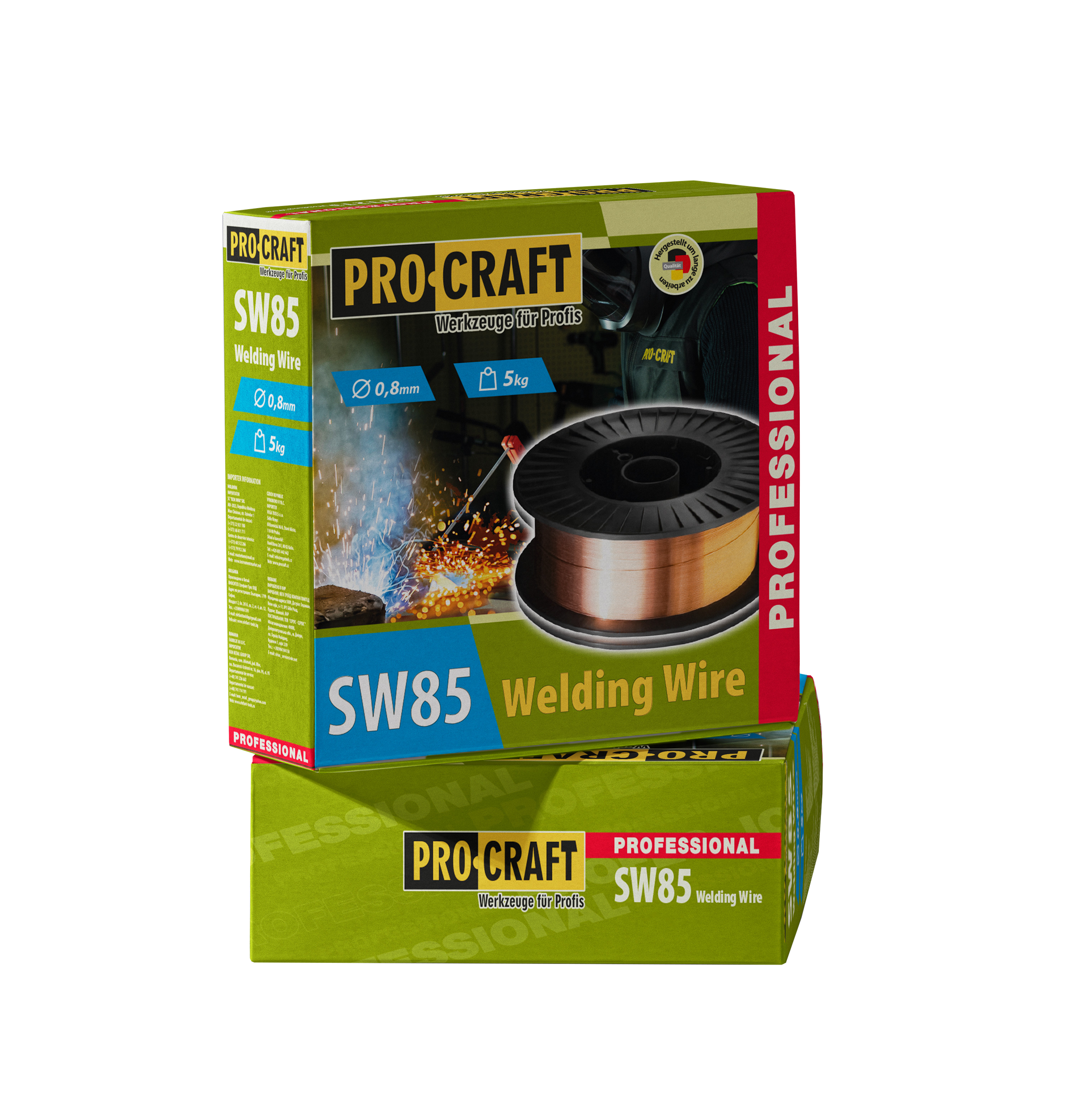 SW85 заваръчна тел, 0.8 мм, 5 кг, PROCRAFT