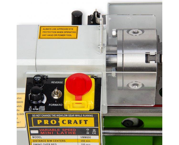 PROCRAFT VMM800 Струг за метал, 500W, 350мм, 100 -2500 об./мин.