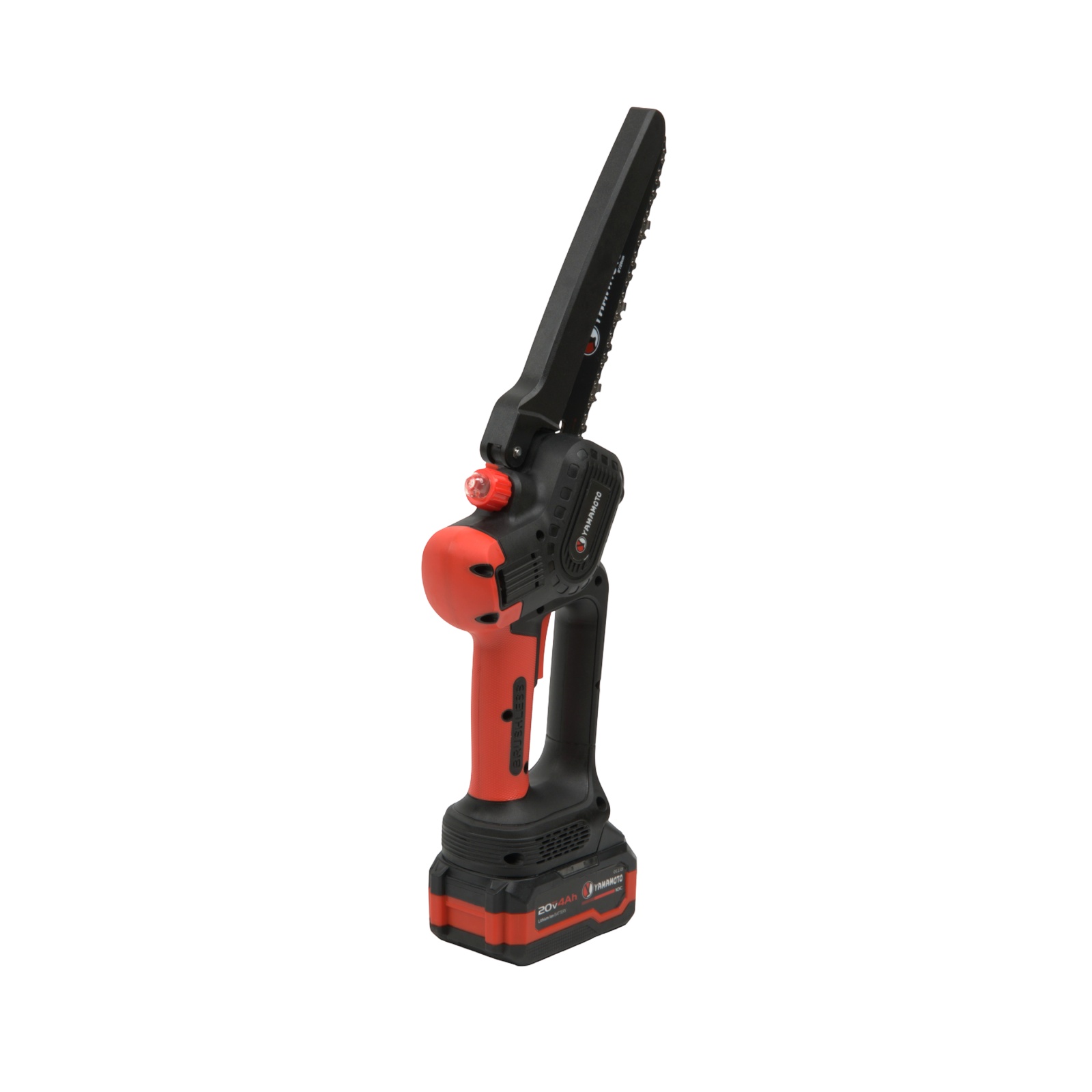 YAMAMOTO YBS-84 Верижен трион 8″/20см, 4500 об./мин, 20V с една батерия 20V/4Ah, зарядно, куфар