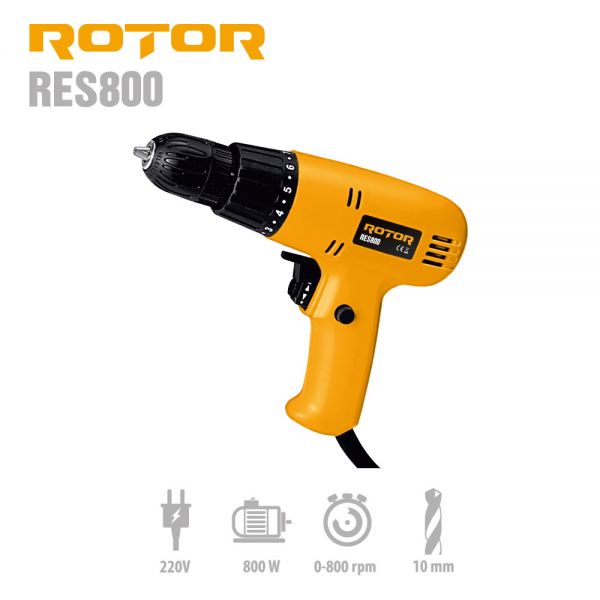 ROTOR RES800 Електрически винтоверт, 0-800 об/мин