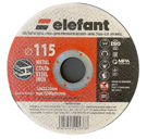 Абразивен диск 115*1,6*22,23 за метал+инокс ELEFANT T41, 9636